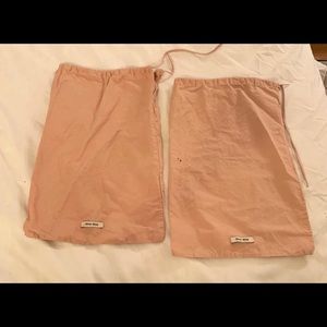 3 Miu Miu Shoe dust bags